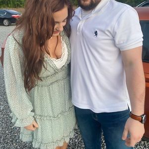 Green Leopard Dress with Open Back